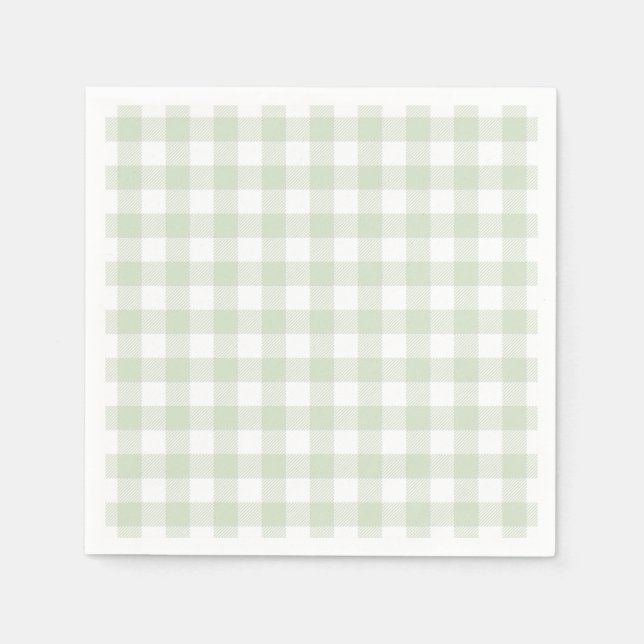 Guardanapo De Papel Faye e Lauren Green Plaid (Frente)