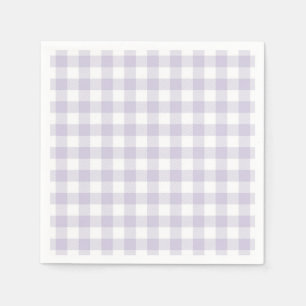 Guardanapo De Papel Faye e Lauren Xadrez Roxo Pastel