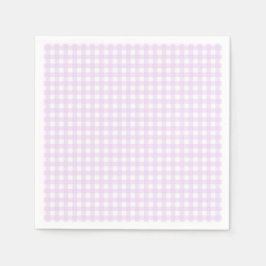 Guardanapo De Papel Faye e Lauren Xadrez Roxo Pastel