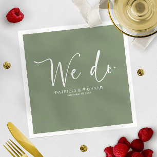 Guardanapo De Papel Fazemos Caligrafia Moderna para Casamento 