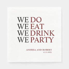 Guardanapo De Papel Fazemos Casamento