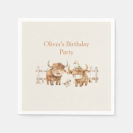 Guardanapo De Papel Fazenda bonitinha considerada Festa de aniversário