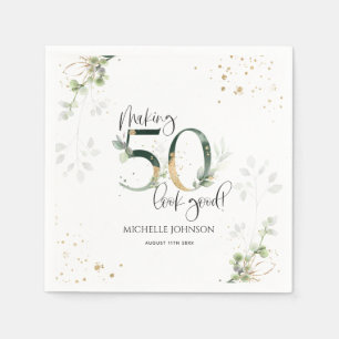 Guardanapo De Papel Fazer 50 - Parece um bom aniversário botânico Dour