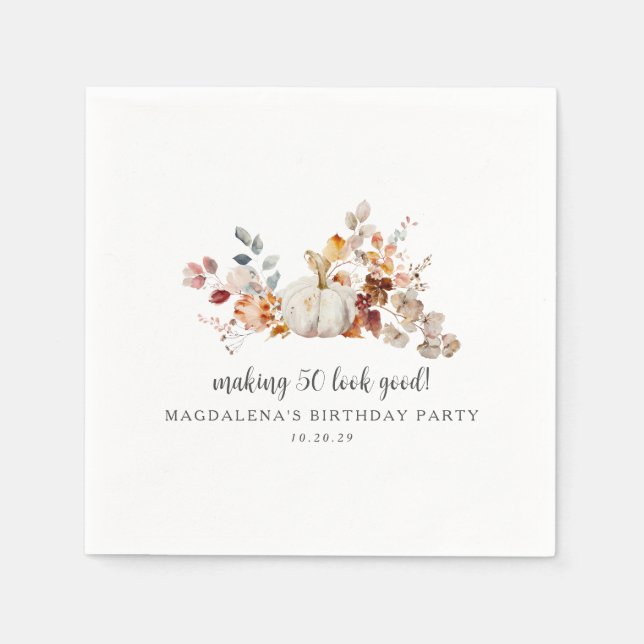 Guardanapo De Papel Fazer 50 - Parecem Bons Passos Personalizados Aniv (Frente)