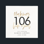 Guardanapo De Papel Fazer com bom aspecto de festa de aniversário de o<br><div class="desc">Fazer - parece bom efeito ouro,  guardanapos de festa de aniversário. edite o número para se adequar à sua ocasião Parte de uma coleção.</div>