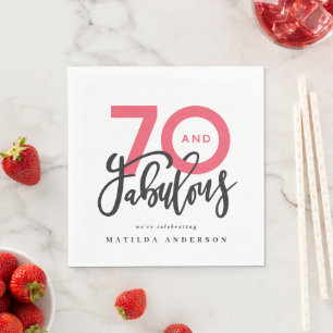 Guardanapo De Papel fazer de 70 de aniversário 70 é um bom aniversá