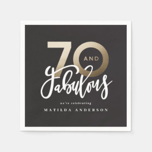 Guardanapo De Papel fazer de 70 de aniversário 70 parece bom moderno