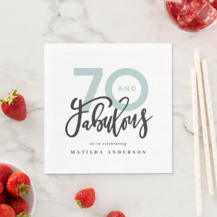 Guardanapo De Papel fazer de 70 de aniversário 70 parece bom moderno
