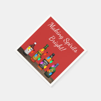 Guardanapo De Papel Fazer Espíritos Brilhantes de Natal Festa de Cockt