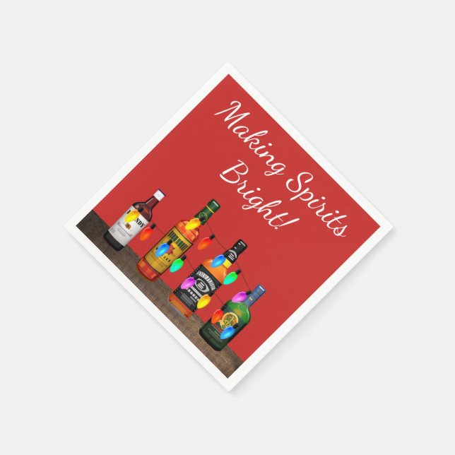 Guardanapo De Papel Fazer Espíritos Brilhantes de Natal Festa de Cockt (Canto)