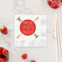 Fazer "Espíritos" Coquetel Brilhante Napkins