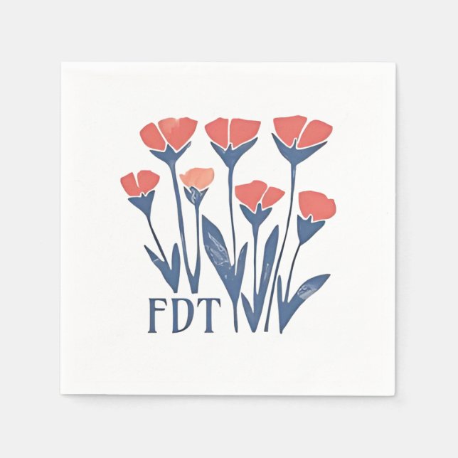 Guardanapo De Papel FDT Floral Wreath Feminina Subtil Boho Anti-Trump (Frente)