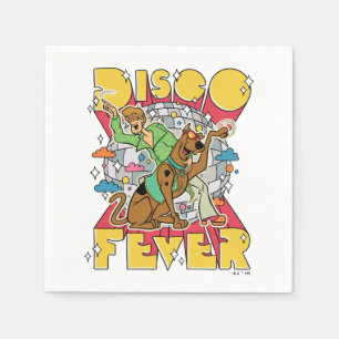 Guardanapo De Papel Febre Disco com Scooby e Shaggy