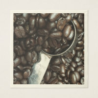 Feijões De Café Torrados Com Fotografia De Prata