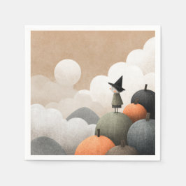 Guardanapo De Papel Feiticeira Bonita, Feiticeira Molhada Arte Hallowe