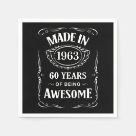 Guardanapo De Papel Feito em 1963, 60 anos sendo incrível no dia 2023