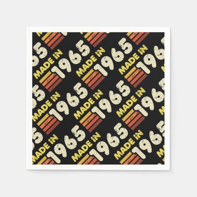 Guardanapo De Papel Feito em 1965, 60º aniversário (Frente)