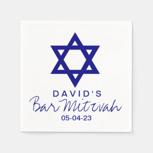 Guardanapo de papel feito sob encomenda de Mitzvah