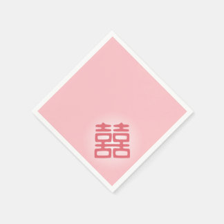 Guardanapo De Papel Felicidade dupla rosa - Negrito