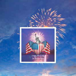 Guardanapo De Papel Feliz 4 de julho "Let Freedom Ring" Paper Napkins