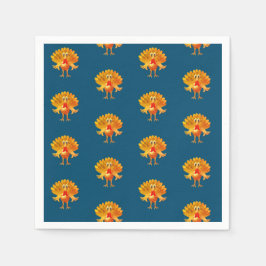 Guardanapo De Papel Feliz Ação de Graças, peru de Ação de Graças,