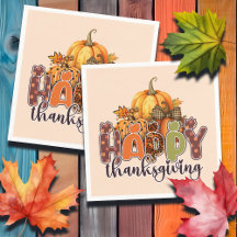 Feliz Ação de Graças Pumpkins