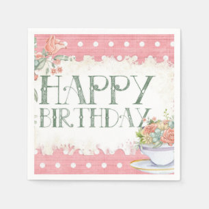 Guardanapo De Papel Feliz aniversário