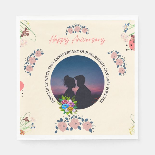 Guardanapo De Papel Feliz aniversário (Frente)