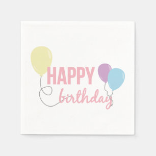 Guardanapo De Papel Feliz aniversário