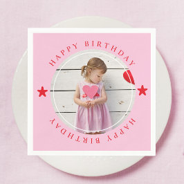 Guardanapo De Papel Feliz Aniversário Com Foto