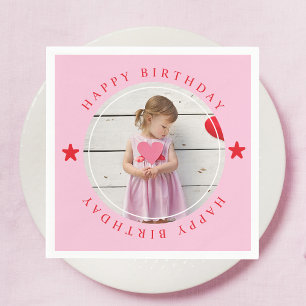 Guardanapo De Papel Feliz Aniversário Com Foto