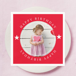 Guardanapo De Papel Feliz Aniversário Com Foto