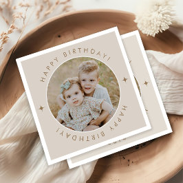 Guardanapo De Papel Feliz Aniversário Com Foto