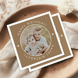 Guardanapo De Papel Feliz Aniversário Com Foto