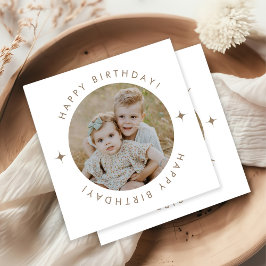 Guardanapo De Papel Feliz Aniversário Com Foto