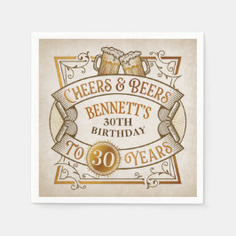 Guardanapo De Papel Feliz Aniversário de Cervejas