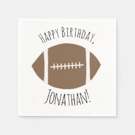 Guardanapo De Papel Feliz Aniversário do Futebol Simples Clássico