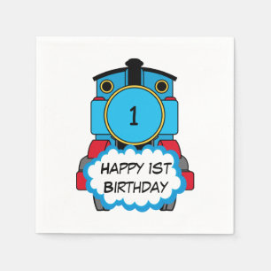 Guardanapo De Papel Feliz aniversário do trem Napkins