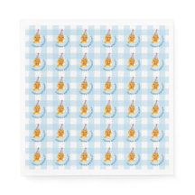 Feliz Aniversário Gingham Party Napkins
