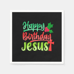 Guardanapo De Papel Feliz Aniversário Jesus Natal Feliz Presente de Na