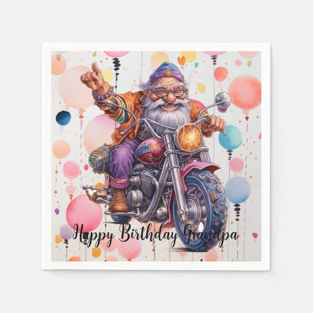 Guardanapo De Papel Feliz aniversário Napkins (Frente)