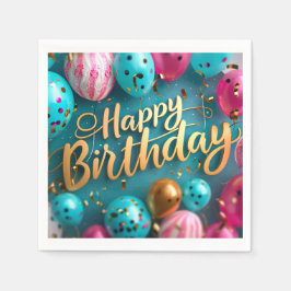 Guardanapo De Papel Feliz Aniversário Papel Napkin