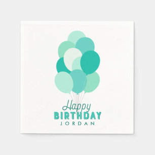 Guardanapo De Papel Feliz aniversário para os balões de Teatro