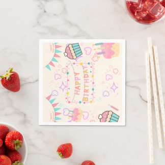 Guardanapo De Papel Feliz Aniversário pnik