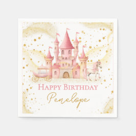 Guardanapo de papel Feliz Aniversário Princesa