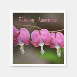 Guardanapo De Papel Feliz Aniversário Sangrando Corações