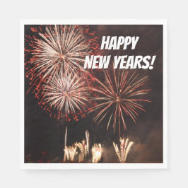 Guardanapo De Papel Feliz ano novo Fireworks