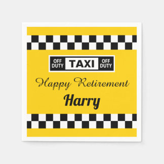 Guardanapo De Papel Feliz Aposentadoria Taxista De Imposto