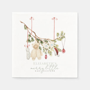 Guardanapo De Papel Feliz Boho Pequena Roupa Para Bebê Chá de fraldas