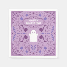 "Feliz Caça" Lindos Pratos de Papel de Fantasmas d